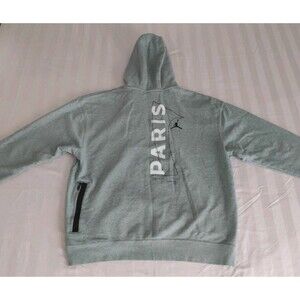 Paris Saint-Germain PSG Pullover Hoodie Men's Air Jordan Nike XL Gray EUC